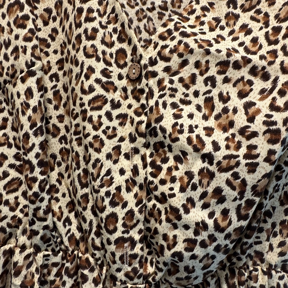 Shein Leopard Print Romper - Picture 3 of 3